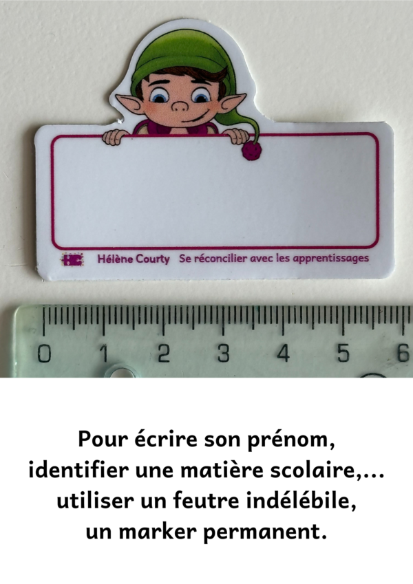 Autocollants cadre tête lutin – Image 2